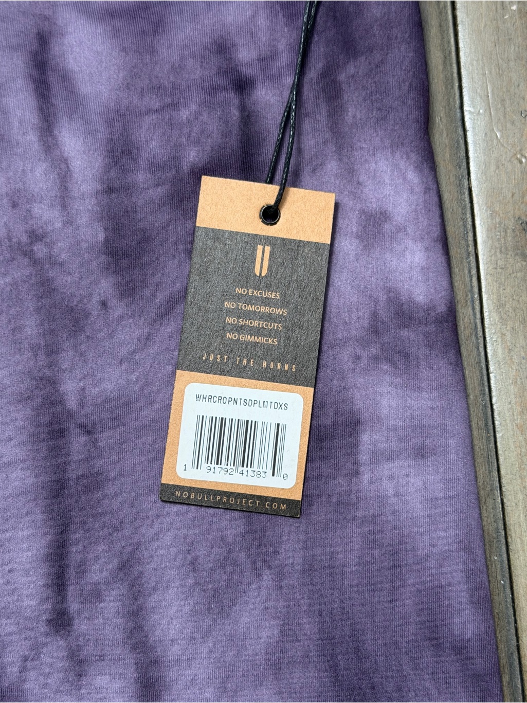 Nwt Nobull Women’s High-Rise Crop Tight - Xs - Nightshade Plum Tie Dye — image 8 of 8